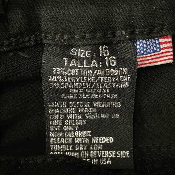 926 Women’s Stretch 5 Pocket Design Black Skinny Jeans Size 16 - Picture 4 of 6